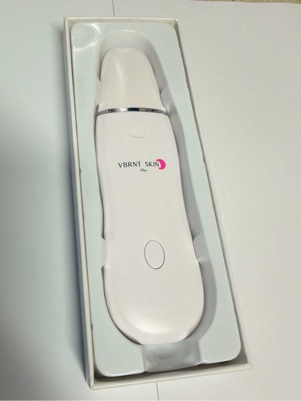 VBRNT SKIN Pink Ultrasonic Facial Spatula – Gentle Daily Pore Cleaner